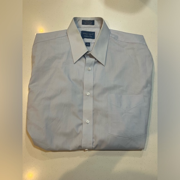 Towncraft Mens Long Sleeved White Dress Shirt 17 32/33 - Picture 1 of 3